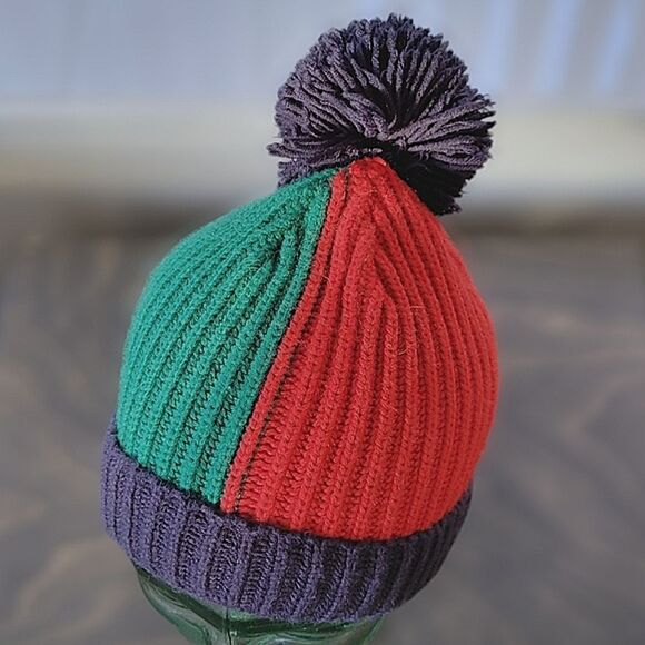 GAP Kids Colorblock Pom Beanie - Picture 4 of 10